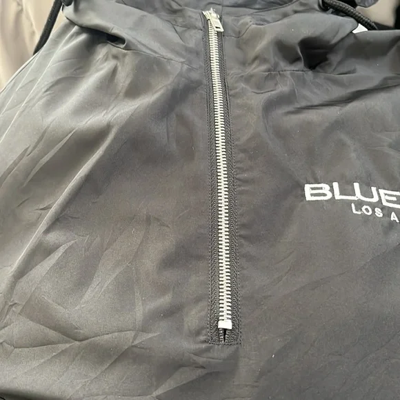 BlueMoon Streetwear Black Windbreaker size Large - Picture 8 of 12